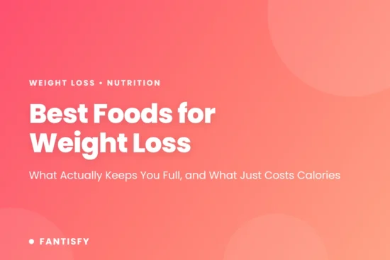 Best Foods for Weight Loss article cover on a pink gradient