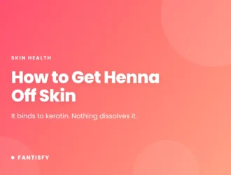 How to Get Henna Off Skin article cover on a pink gradient