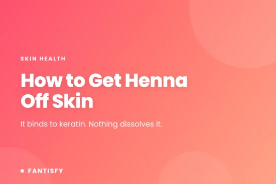 How to Get Henna Off Skin article cover on a pink gradient