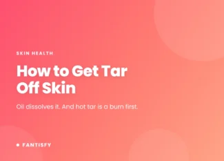 How to Get Tar Off Skin article cover on a pink gradient