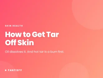 How to Get Tar Off Skin article cover on a pink gradient