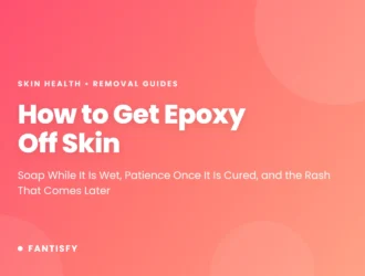 How to get epoxy off skin - soap while it is wet, patience once it is cured, and the rash that comes two days later