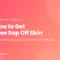 How to get tree sap off skin: alcohol beats oil, and the sap that burns a day later
