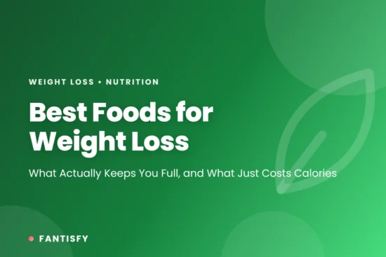 Best Foods for Weight Loss article cover on a pink gradient