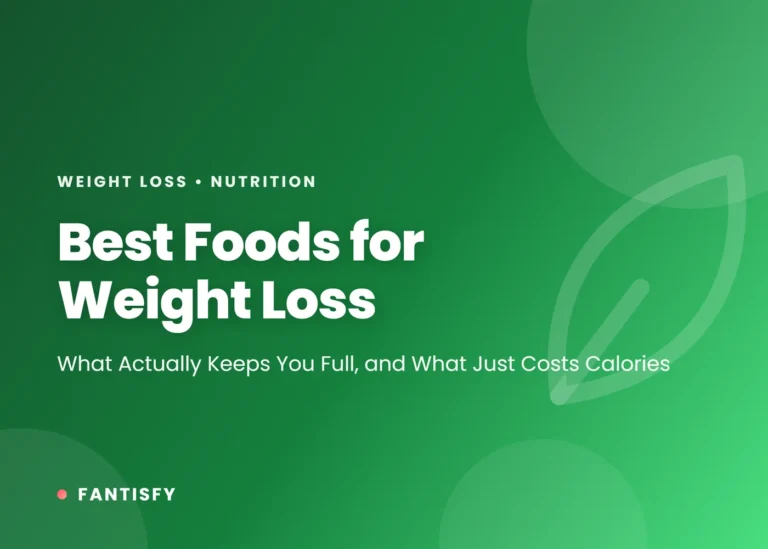 Best Foods for Weight Loss article cover on a pink gradient