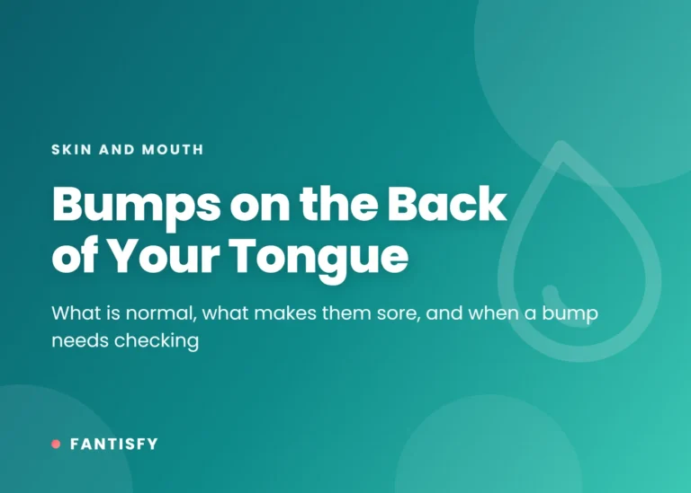 Bumps on the back of the tongue: the normal circumvallate papillae, foliate papillae and lingual tonsil, common causes of sore or white bumps, and when to see a doctor