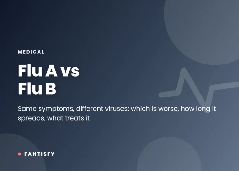 Flu A vs flu B: two different influenza viruses with the same symptoms, compared on severity, contagious period, testing, treatment and the flu shot