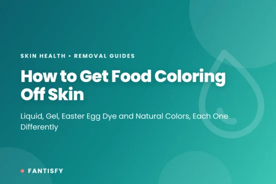 How to get food coloring off skin: cool water and soap, baking soda for Easter egg dye, oil for gel colors and turmeric