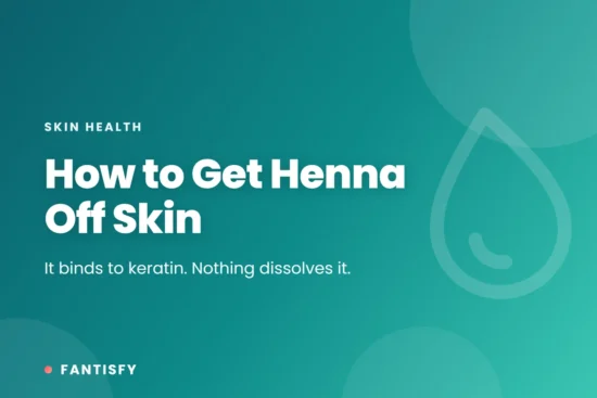 How to Get Henna Off Skin article cover on a pink gradient